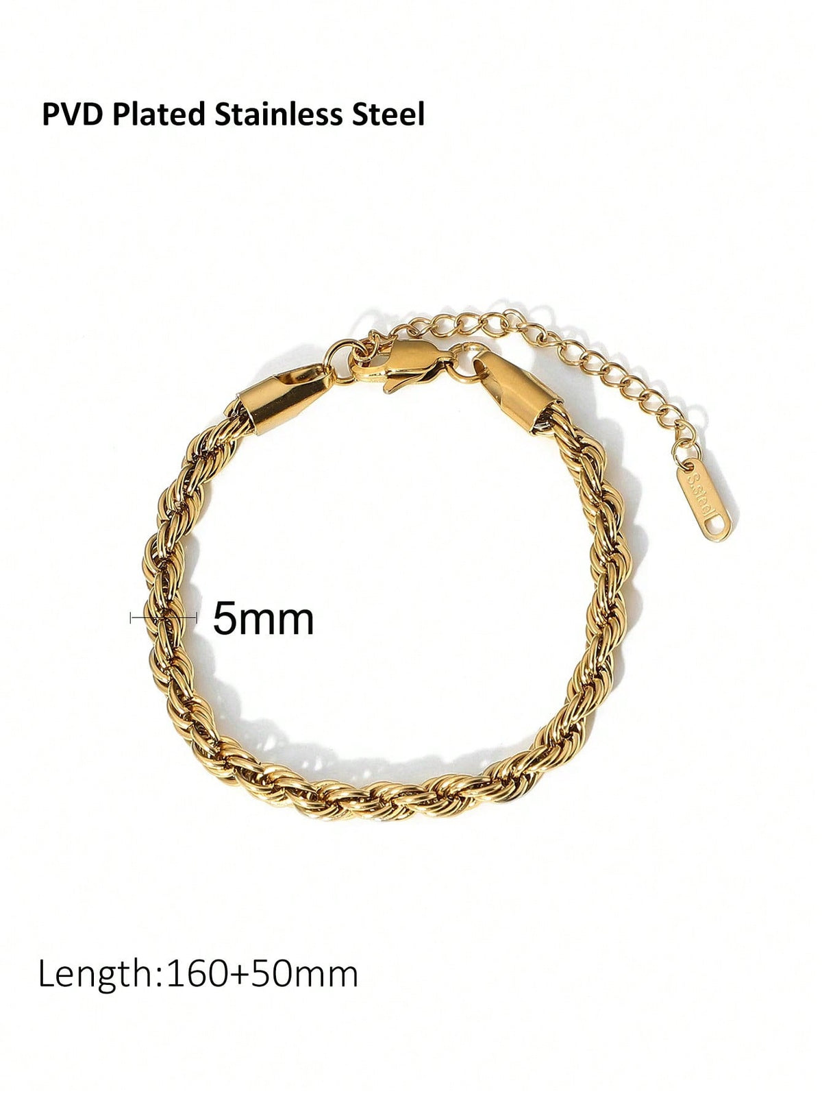 Woven Snake Bone Chain Titanium Steel Bracelet