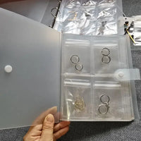 Stylish Anti-Oxidation Jewelry Storage Album - Elegant Desktop Organizer for Necklaces, Bracelets, and Rings