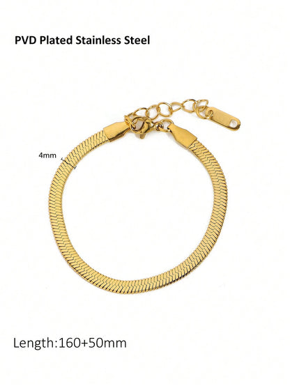 Woven Snake Bone Chain Titanium Steel Bracelet
