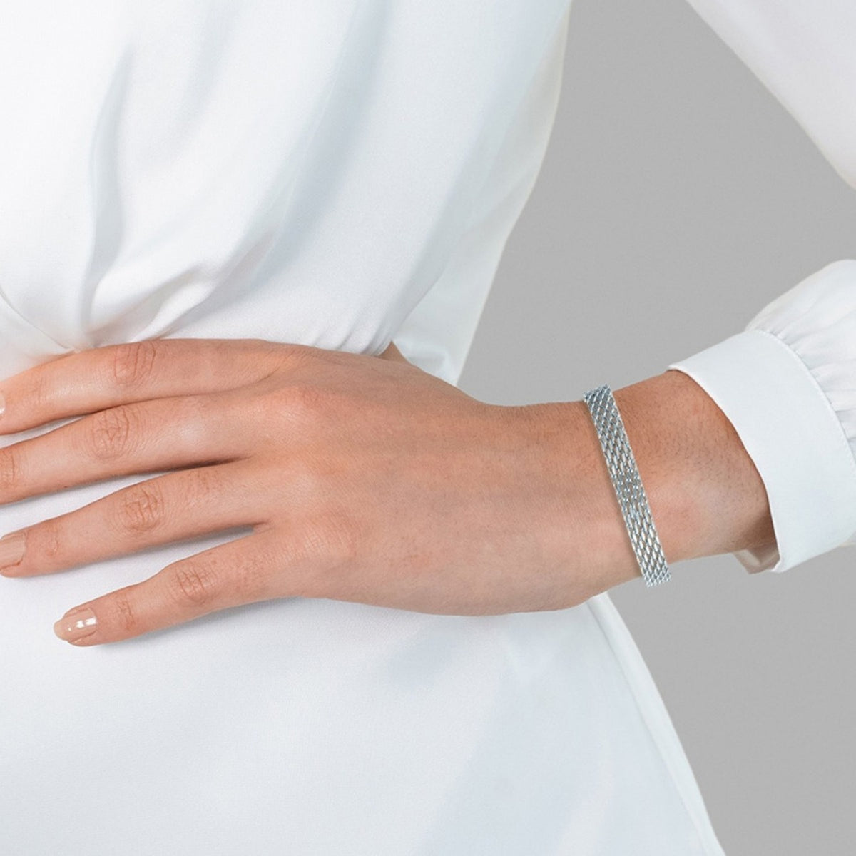 Woven Snake Bone Chain Titanium Steel Bracelet