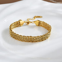 Woven Snake Bone Chain Titanium Steel Bracelet