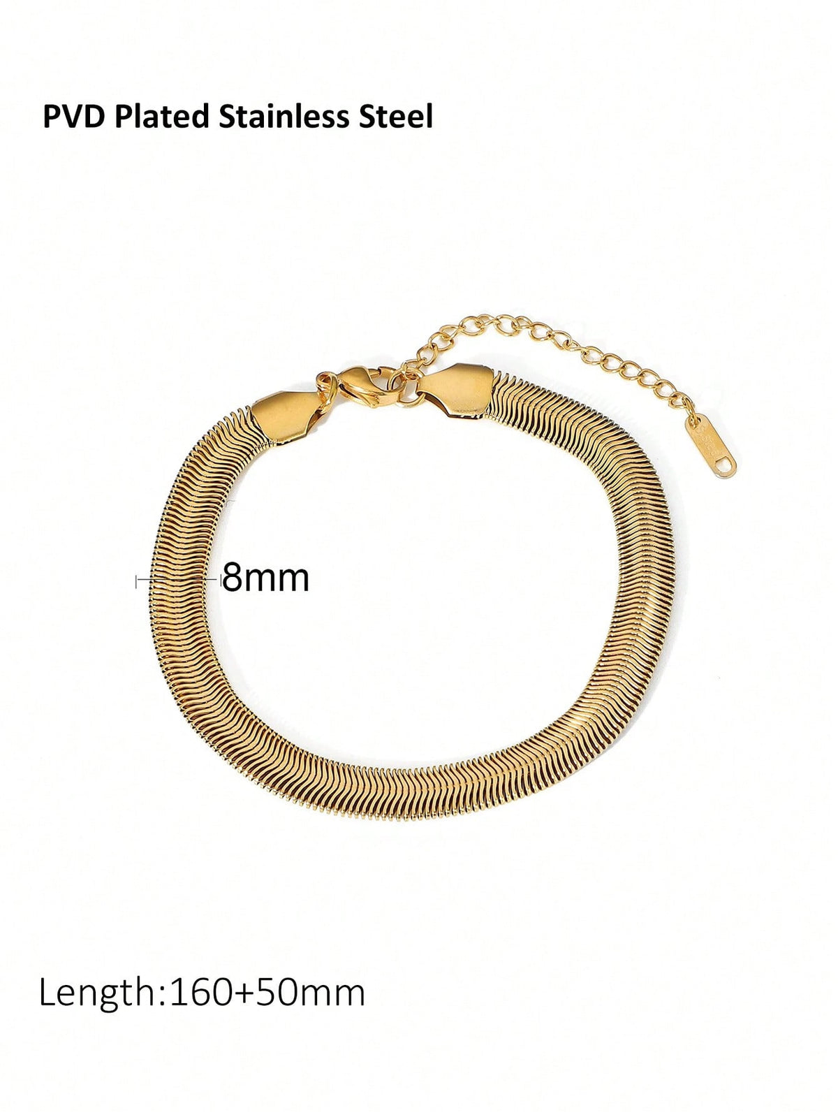 Woven Snake Bone Chain Titanium Steel Bracelet