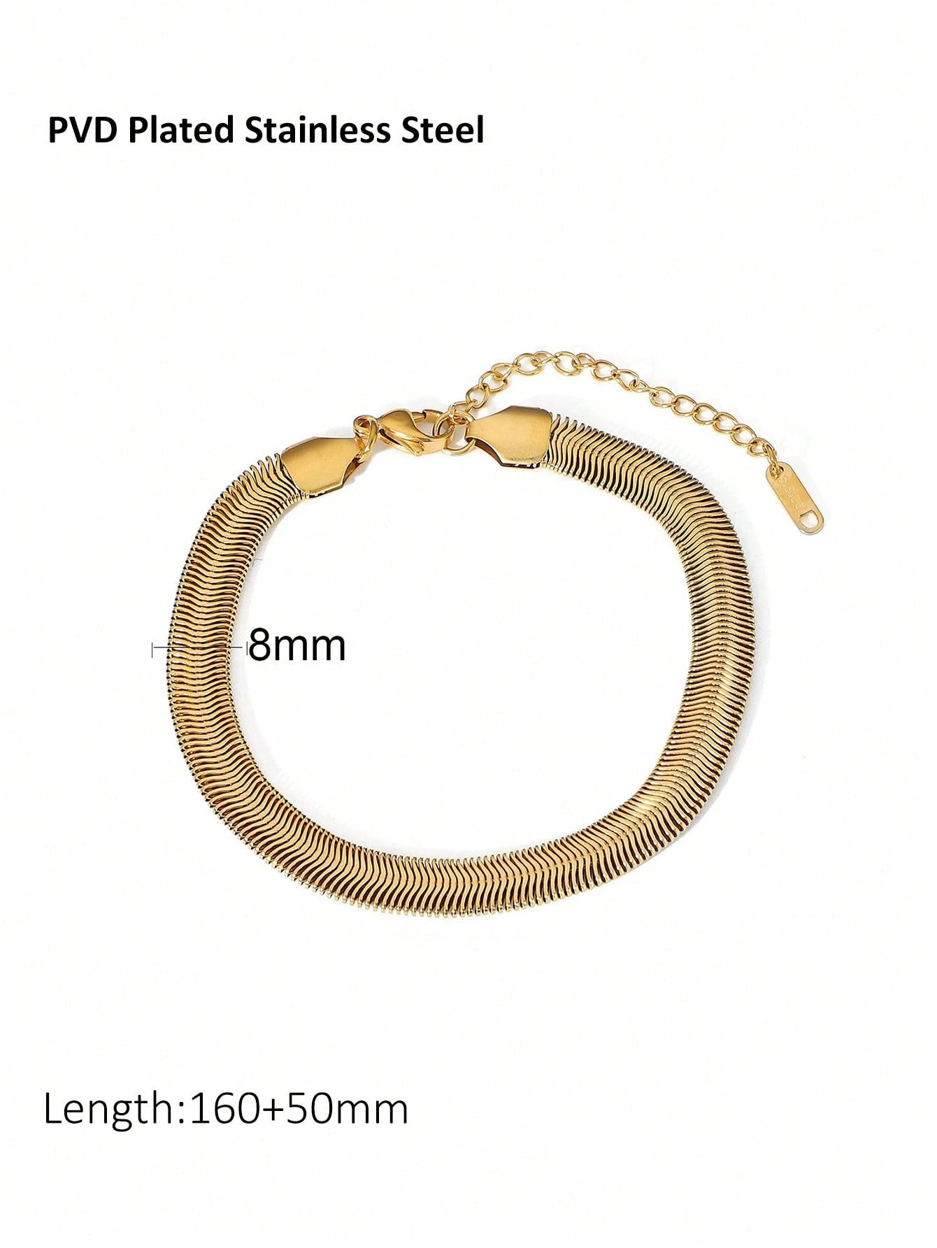 Woven Snake Bone Chain Titanium Steel Bracelet