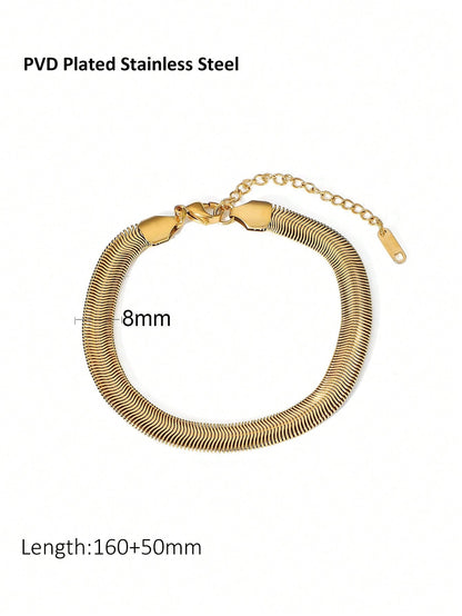 Woven Snake Bone Chain Titanium Steel Bracelet