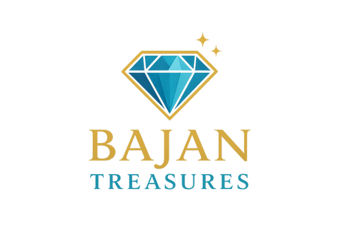 Bajan treasures logo with a daimond