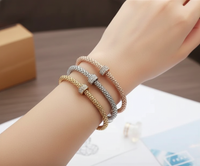 Three-Piece Set of Circle Elastic Popcorn Bracelets